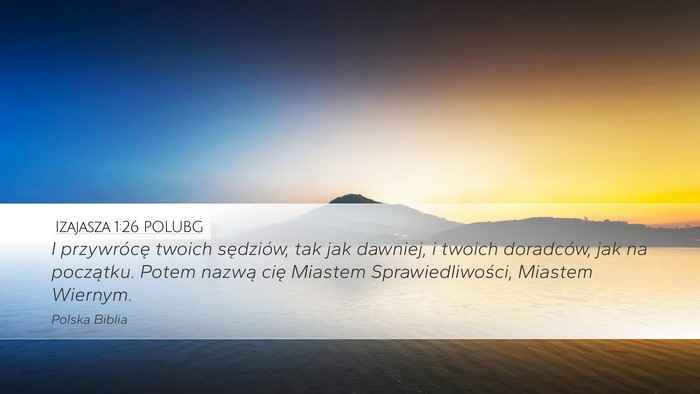 Izajasza 1:26 POLUBG Bible Verse Image