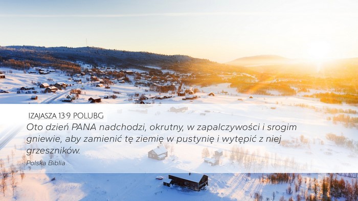 Izajasza 13:9 POLUBG Bible Verse Image
