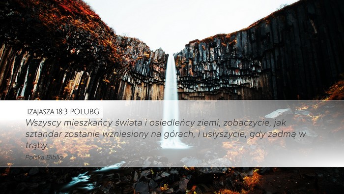 Izajasza 18:3 POLUBG Bible Verse Image