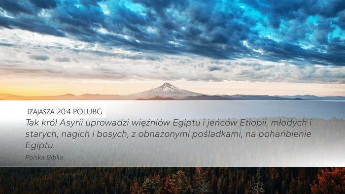 Izajasza 20:4 POLUBG Bible Verse Image
