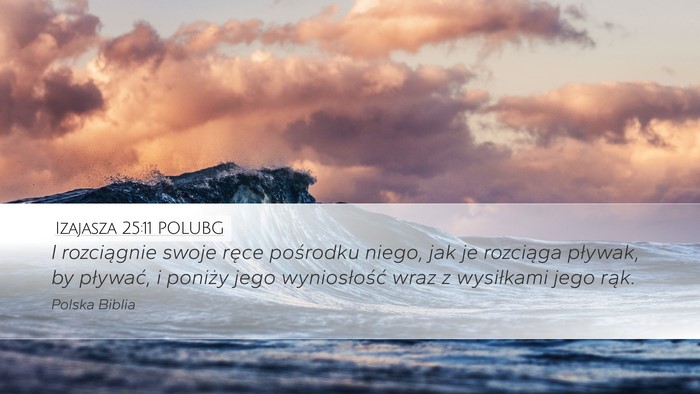 Izajasza 25:11 POLUBG Bible Verse Image
