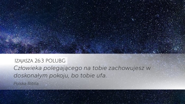 Izajasza 26:3 POLUBG Bible Verse Image