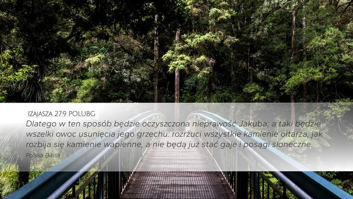 Izajasza 27:9 POLUBG Bible Verse Image