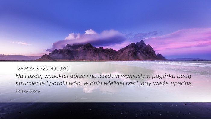 Izajasza 30:25 POLUBG Bible Verse Image