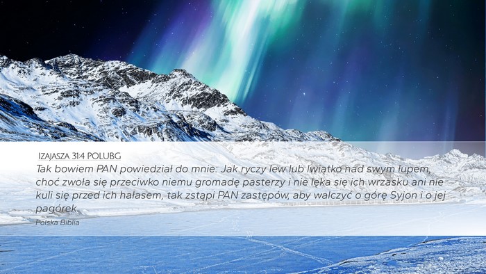 Izajasza 31:4 POLUBG Bible Verse Image
