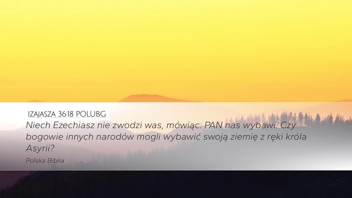 Izajasza 36:18 POLUBG Bible Verse Image