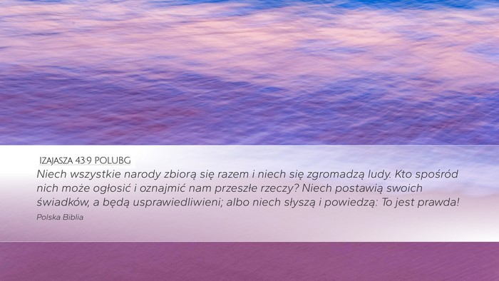 Izajasza 43:9 POLUBG Bible Verse Image