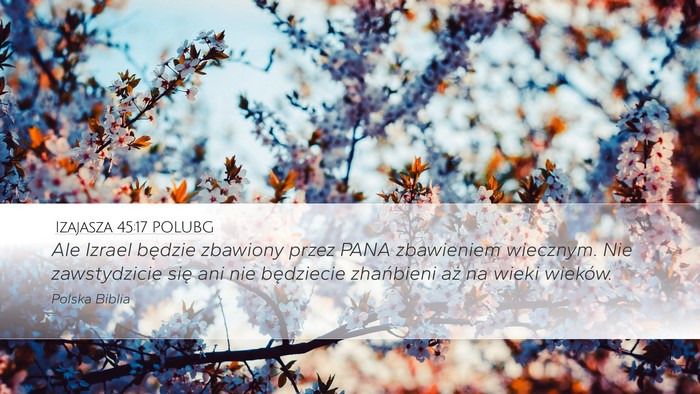 Izajasza 45:17 POLUBG Bible Verse Image
