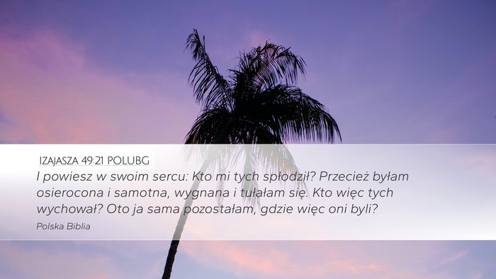 Izajasza 49:21 POLUBG Bible Verse Image
