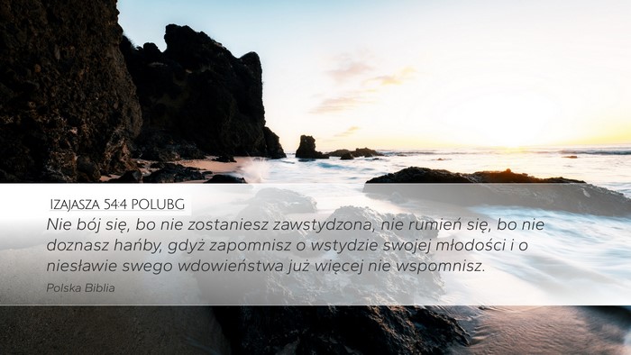 Izajasza 54:4 POLUBG Bible Verse Image