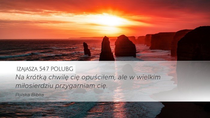 Izajasza 54:7 POLUBG Bible Verse Image