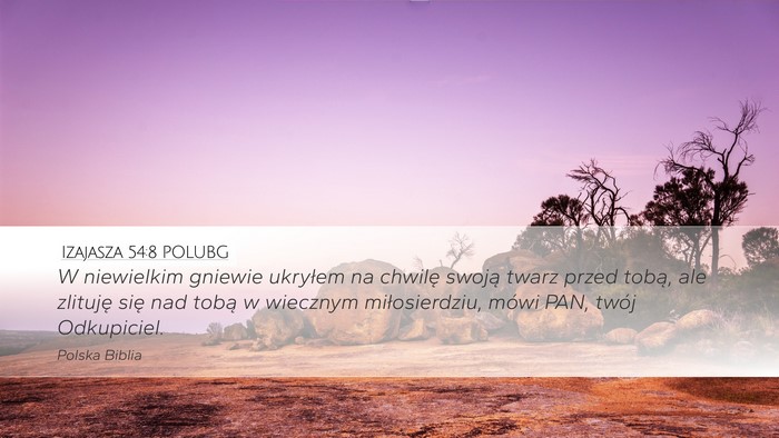 Izajasza 54:8 POLUBG Bible Verse Image