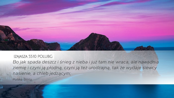 Izajasza 55:10 POLUBG Bible Verse Image