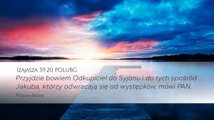 Izajasza 59:20 POLUBG Bible Verse Image