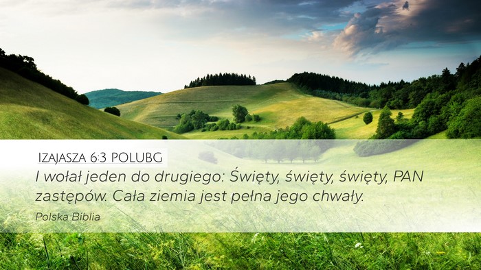 Izajasza 6:3 POLUBG Bible Verse Image