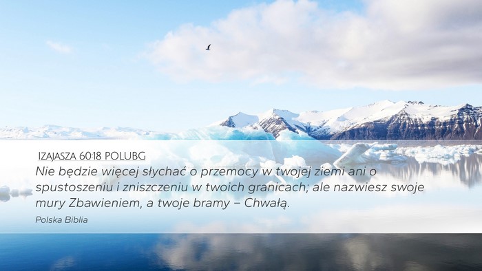 Izajasza 60:18 POLUBG Bible Verse Image