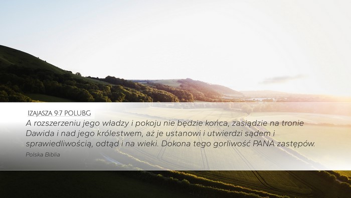Izajasza 9:7 POLUBG Bible Verse Image
