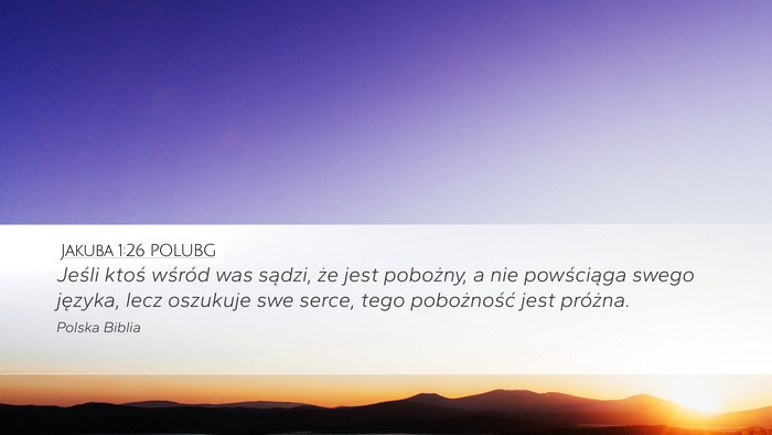 Jakuba 1:26 POLUBG Bible Verse Image