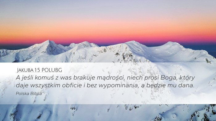 Jakuba 1:5 POLUBG Bible Verse Image