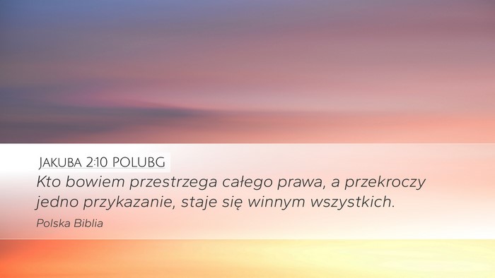 Jakuba 2:10 POLUBG Bible Verse Image