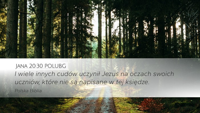Jana 20:30 POLUBG Bible Verse Image