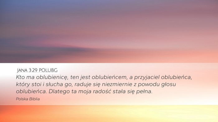 Jana 3:29 POLUBG Bible Verse Image