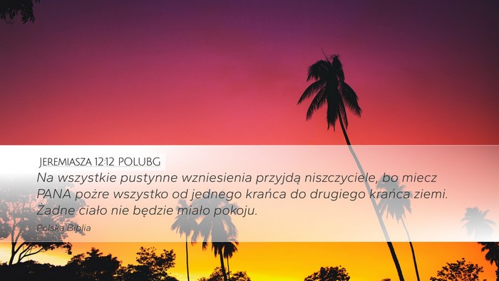 Jeremiasza 12:12 POLUBG Bible Verse Image