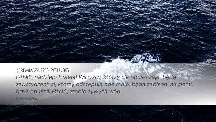 Jeremiasza 17:13 POLUBG Bible Verse Image