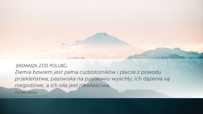 Jeremiasza 23:10 POLUBG Bible Verse Image
