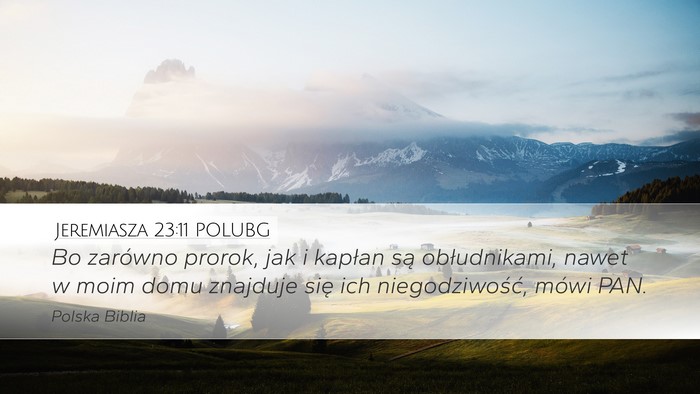 Jeremiasza 23:11 POLUBG Bible Verse Image