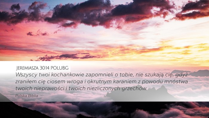 Jeremiasza 30:14 POLUBG Bible Verse Image
