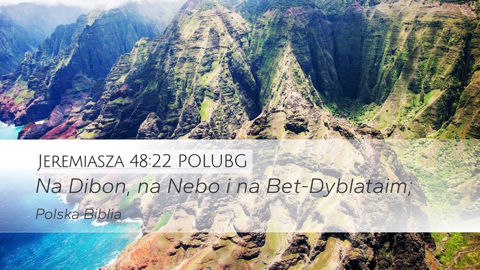 Jeremiasza 48:22 POLUBG Bible Verse Image