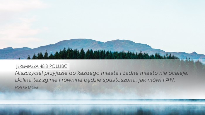 Jeremiasza 48:8 POLUBG Bible Verse Image