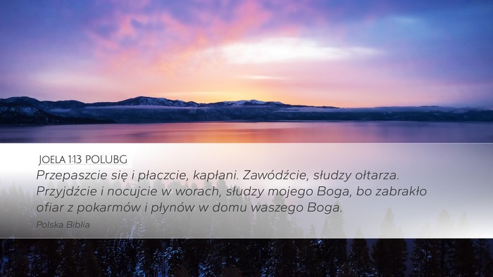 Joela 1:13 POLUBG Bible Verse Image