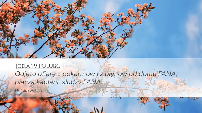 Joela 1:9 POLUBG Bible Verse Image