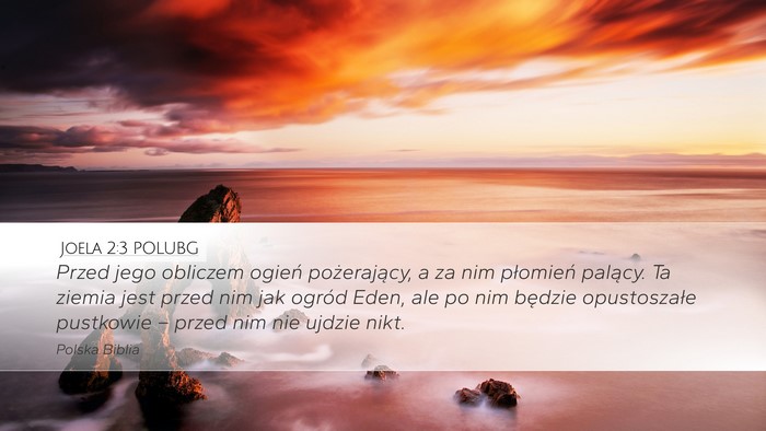 Joela 2:3 POLUBG Bible Verse Image