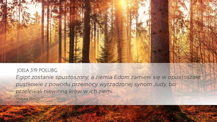 Joela 3:19 POLUBG Bible Verse Image