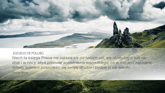 Jozuego 1:8 POLUBG Bible Verse Image