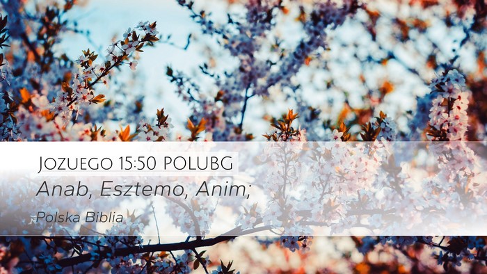 Jozuego 15:50 POLUBG Bible Verse Image