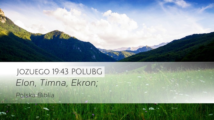 Jozuego 19:43 POLUBG Bible Verse Image