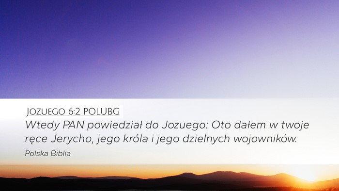 Jozuego 6:2 POLUBG Bible Verse Image
