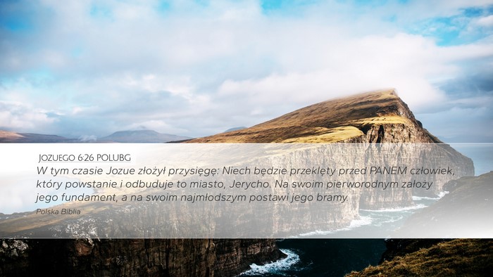 Jozuego 6:26 POLUBG Bible Verse Image