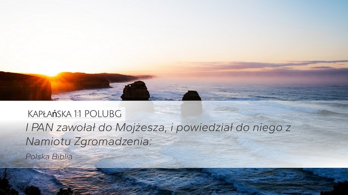 Kapłańska 1:1 POLUBG Bible Verse Image