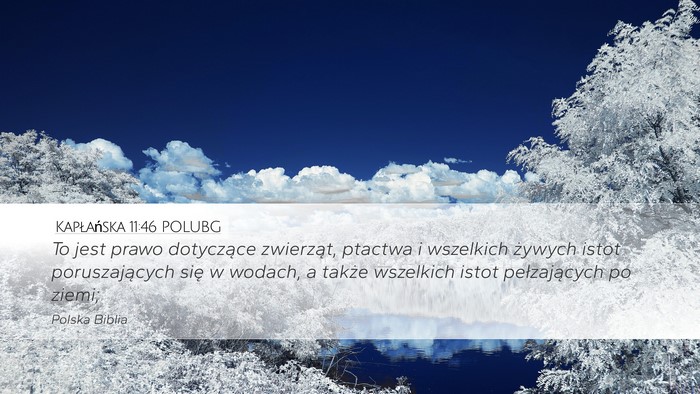 Kapłańska 11:46 POLUBG Bible Verse Image