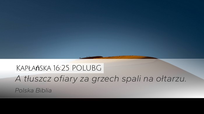 Kapłańska 16:25 POLUBG Bible Verse Image