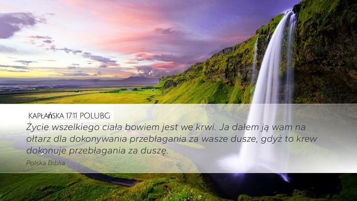 Kapłańska 17:11 POLUBG Bible Verse Image