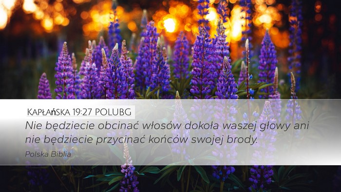 Kapłańska 19:27 POLUBG Bible Verse Image