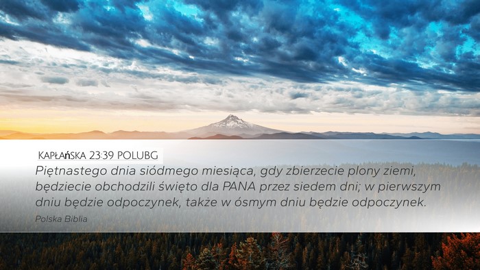 Kapłańska 23:39 POLUBG Bible Verse Image