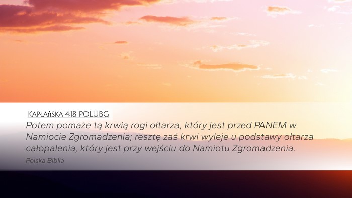 Kapłańska 4:18 POLUBG Bible Verse Image
