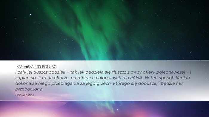 Kapłańska 4:35 POLUBG Bible Verse Image